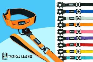 Pet Supply Mafia - Tactical Swivel Dog Leash. Heavy Duty. Blue, Pink, Orange,