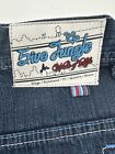 5ive Jungle & Co. Blue Jeans Men Size 42 buggy dark wash  embroidered pocket Y2K