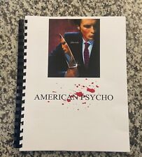 American Psycho Horror Movie Script Reprint Full Screenplay Script