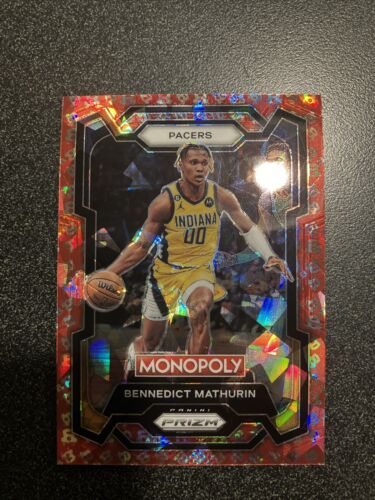 New Listing2022-23 Panini Prizm Monopoly Benedict Mathurin Free Parking Rookie RC