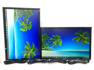 LOT OF 2 NEC EA223WM MultiSync 22 Inch LED Backlight WIDESCREEN Monitor no stand