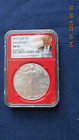 2023 Silver Eagle S$1 Early Releases NGC MS70 Type 2 Red Flag Label Pic of Trump