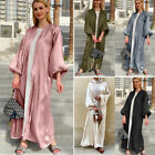 Abaya Dubai Women Kimono Long Dress Elegant Open Kaftan Muslim Robe Party Gown