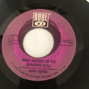 New ListingJIMMY RUFFIN What Becomes Of The Broken Hearted SOUL 45 Baby I’ve Got It Motown