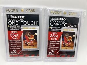 Ultra Pro One-Touch Magnetic Card Holder 35pt Point ROOKIE CARD - Lot of 2