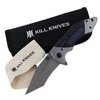 KILL KNIVES ™ Blue Viper Ball Bearing Assisted D2 Steel Tanto Blade Pocket Knife