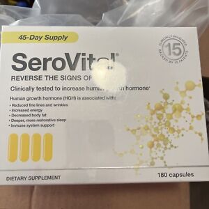 SeroVital HGH-Boosting Supplement - 180 Capsules Reverse Aging New Sealed 10-25