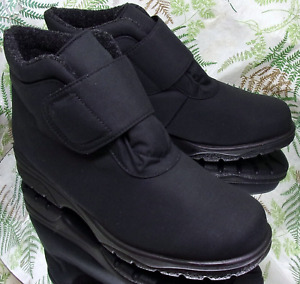 TOE WARMERS ACTIVE BLACK WATERPROOF SNOW WINTER ANKLE BOOTS SHOES WOMENS SZ 9 W