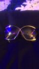 Vintage Christian Dior Butterfly Sunglasses w/Gold Frames 2056 40. Grt Condition