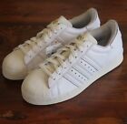 NEW adidas Originals Superstar 82 Classic Shoe White Off White w/ Gold Size 11
