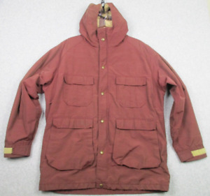 Vintage Woolrich Parka Mens XL Brown Plaid Blanket Lined Windbreaker Coat Jacket