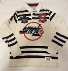 Staple Pigeon Brand Rugby Shirt Medium Polo Patch Hockey Pull Over