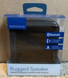 Insignia Rugged Portable Waterproof Bluetooth Speaker NS-CSPBTF1-BK new unopened