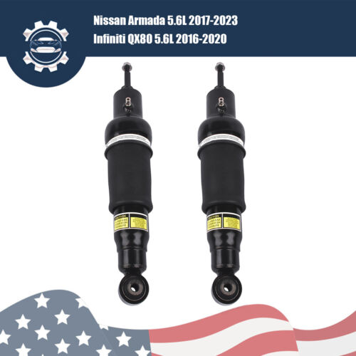 Pair Rear Suspension Shock Absorbers for Infiniti QX56 2011-2013 QX80 2014-2023 (For: INFINITI QX80 Limited)