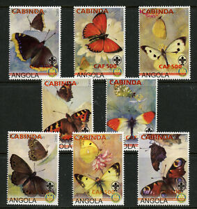 Butterflies Set of 8 MNH Stamps 2000 Cabinda (Angola)