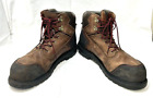 Red Wing Men’s 454  Work boots - Size 12 Steel Toe Brown Lace Up Water proof