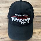 Vtg Team Triton Boats Hat Racing Logo Snap Back Baseball Trucker Fishing Dad Cap