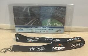 Daytona 500 February 21, 2016 Hologram Ticket Stub w/Daytona lanyard & sleeve