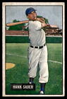 1951 Bowman #22 Hank Sauer Chicago Cubs Low Grade Filler NO RESERVE!
