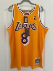 Kobe Bryant #8 LA Lakers Yellow Mitchell & Ness Swingman Jersey All Sizes