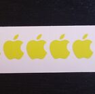 4 Apple Logo Overlay Vinyl Decals - For iPhone Windows Laptops Mugs