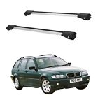 Roof Rack Cross Bars Set to fit BMW 3 Series E46 Touring 1999-2005 Gray set