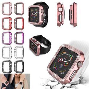 Diamond Bling Protective Case Cover 40/44mm For Apple Watch Series SE 7 6 5 4 3
