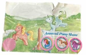 3 Vintage My Little Pony Puff Stickers Used Read Backstroke Heartthrob Cherries