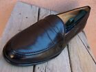 BRAGANO Casual Dress Shoes Soft Black Leather Italian Penny Loafers Sz Size 12W