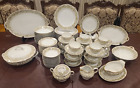 Vintage Limoges GOA France Porcelain Dinnerware Set for 12 Gimbel Brothers 98 pc