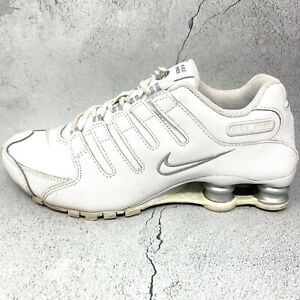 Nike Womens Shox NZ 314561-109 White Silver Platinum Sz 8 Athletic Running Shoes