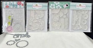 Papertrey Ink FLOWERS Butterfly Floral Mini Rubber Stamps Dies Lot