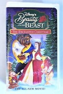 New ListingWalt Disney Beauty & The Beast The Enchanted Christmas VHS Tape  Clamshell Cover