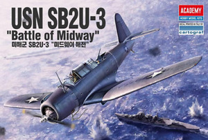 Academy US Navy USN SB2U-3 Vindicator Battle of Midway Plastic Model Kits 1/48 S