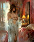 Beautiful Woman Nude Oil painting Wall art Giclee Printed on Canvas P2069