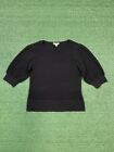 TERRA AND SKY Womens BLACK KNIT SWEATER Size 3X LONG SLEEVE STRETCH PULLOVER