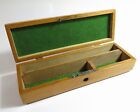 Restored & Refinished Antique Maple Pencil Box with Hinged Lid