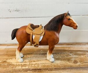 Vintage Breyer Clydesdale Mare Horse with Saddle #83