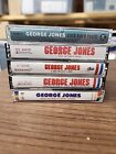 Lot Of 5 George Jones Cassette Tapes In Cases