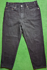 Vintage Levi's Mens 550 Black Denim Relaxed Fit Tapered Leg Jeans 35x30 USA Made