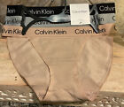 CALVIN KLEIN Panties Sz M  3 Pack QP2960X-230 Cotton MSRP $35 Tan,Grey,Black NEW