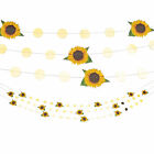 Sunflower Garland, Birthday, Party Decor, 3 Pieces