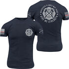 Grunt Style Wherever Flames May Rage T-Shirt - Navy