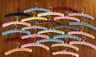 Crochet Clothes Hangers Lot of 24 Yarn Covered Wood Hangers Handmade Vintage