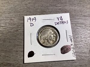1919-D Buffalo Nickel Very Good Condition-Denver Mint-121123-0011