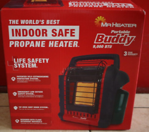 NEW Mr. Heater MH9BX Buddy 9000-BTU Indoor-Safe Portable Propane Radiant Heater