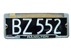 1960s New Zealand License Plate and frame in original condition BZ 552