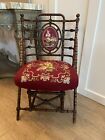 Antique Victorian Carved Walnut Parlor Chair by George Hunzinger Circa 1869