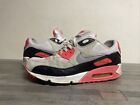 Nike Air Max 90 OG Infrared White Grey Shoes 325018-107 Men's Size 12 (Beaters)