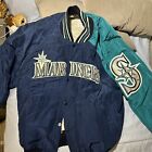 Vintage EUC Seattle Mariners STARTER Quilted Jacket Puffer Bomber Size XL